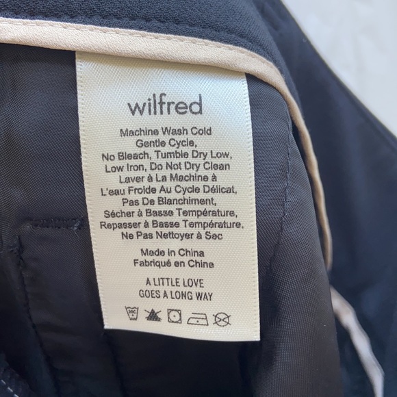 Wilfred Black Jallade Side Stitch Pants Size 8 NO BELT - Picture 12 of 13